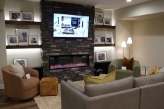 Heat & Glo Allusion Platinum 60 Electric Fireplace, Builders: Edward Custom Homes